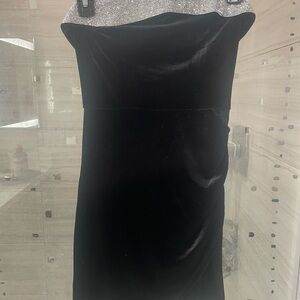 Elegant Black Velvet Dress